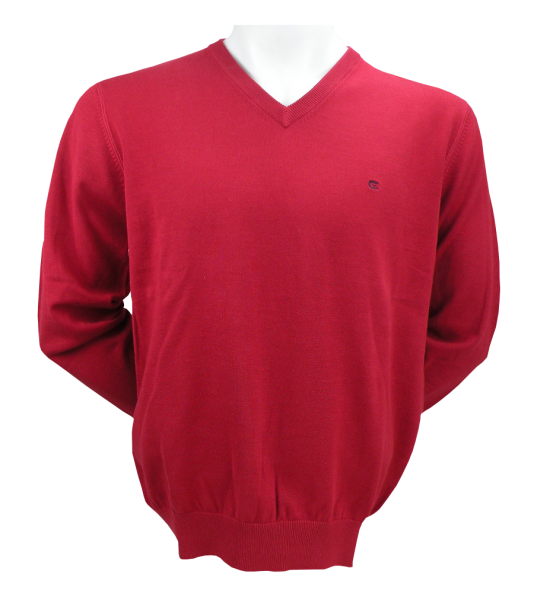 Pullover mit V-Ausschnitt in Rot