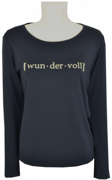 1/1 Arm T-Shirt mit Print