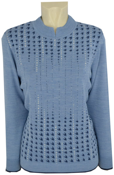 Turtle Pullover in bleu