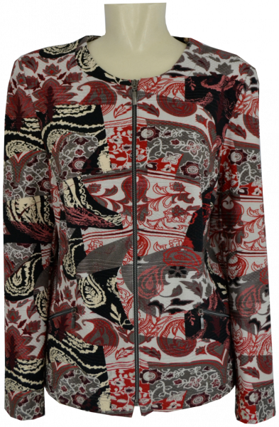 Leichte Blazerjacke in in allover gemustert