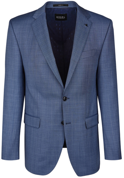 Anzug Blazer in mittel blau mit Struktur