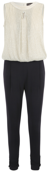 Jumpsuit in patch gold-black
