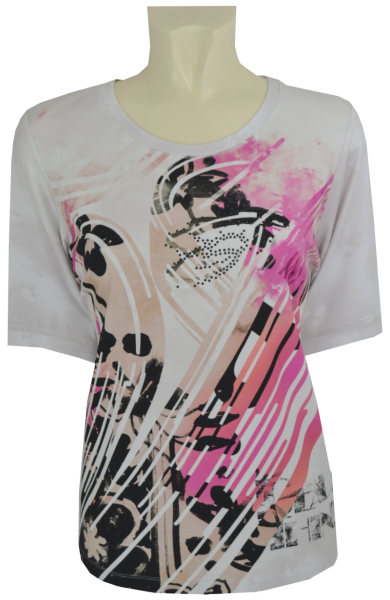 1/2 Arm Shirt in mehrfarbig gemustert
