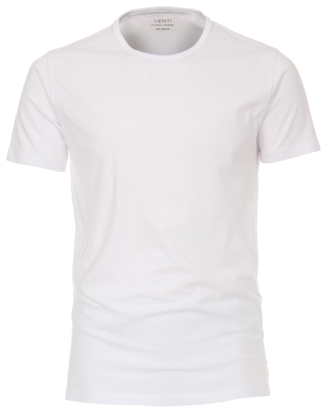 T-Shirt in weiß als Doppelpack mit Rundhals