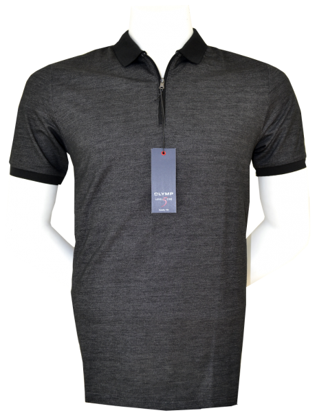 Polo Shirt in anthra meliert