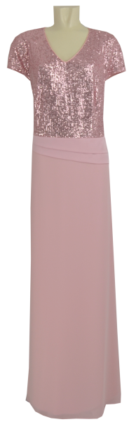 Langes Ballkleid in rose