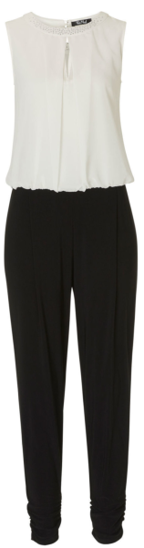 Jumpsuit in black-cream
