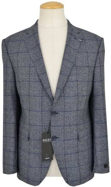 Sakko in mehrfarbig blau-grau mit Glencheck Karo