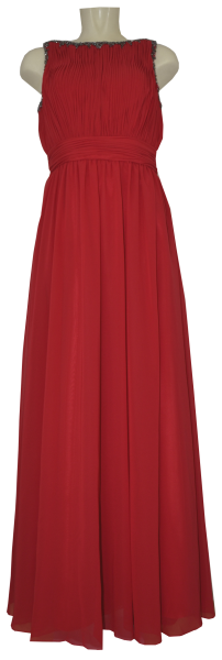 Langes Ballkleid in lipstick red