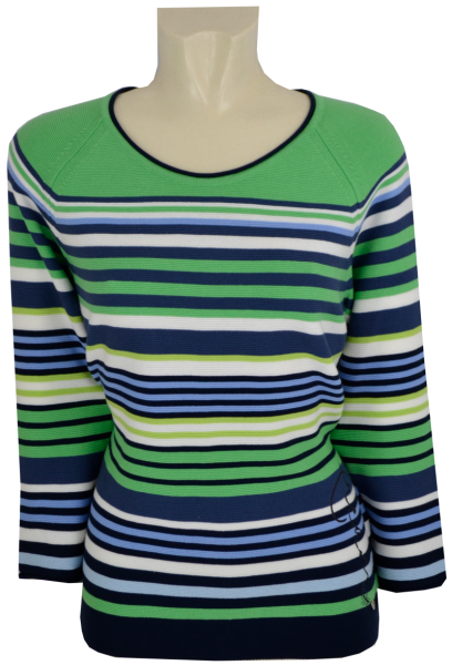 Pullover in mehrfarbig geringelt