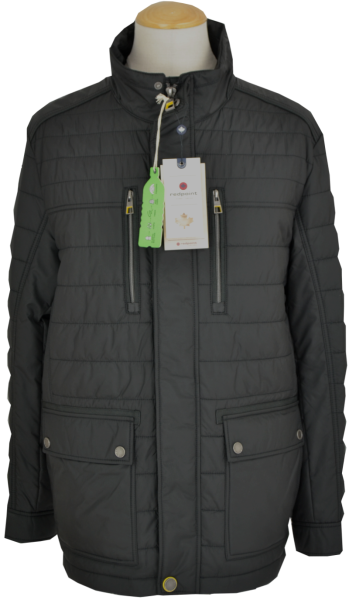 Warme Steppjacke mit Funktion in anthrazit-schwarz