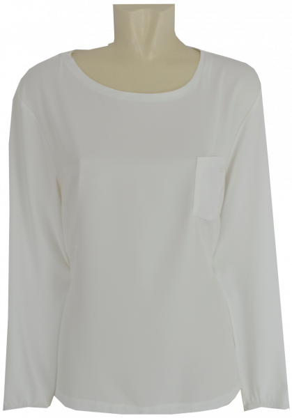 Shirt-Bluse mit 1/1 Arm in offwhite