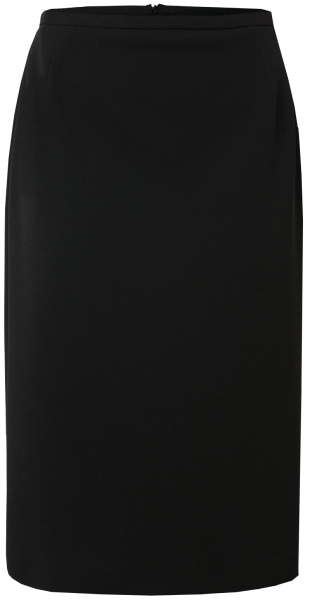Jersey-Crepe Rock in schwarz