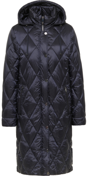 Warmer Kurzmantel in marine-blau