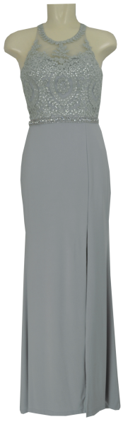 Langes Chiffon Ballkleid in wild dove