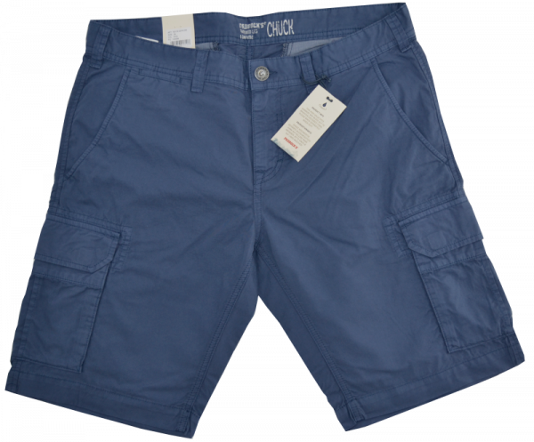 Baumkwoll Cargo-Bermuda in indigo blue