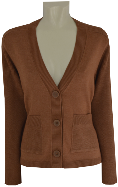Strickjacke in calvados