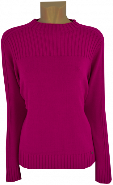 Turtle Pullover mit 1/1 Arm in pink