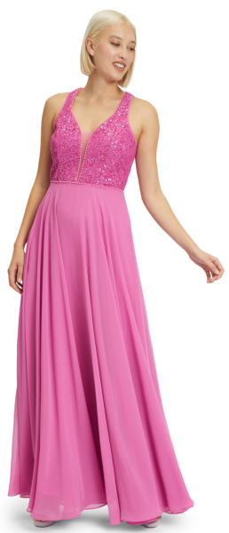 Langes Ballkleid in azalea purple