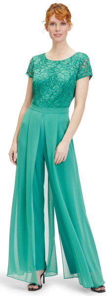 Jumpsuit in silky green