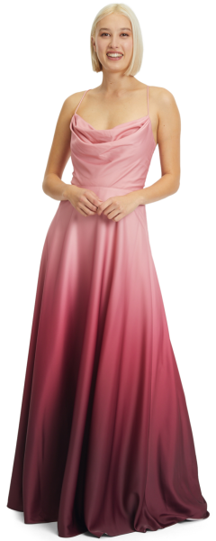 Langes Ballkleid in Rose-Dark-Pink