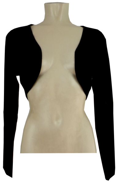 Kurzes Strickbolero in schwarz
