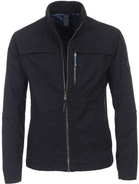 Leichte Baumwoll Outdoor Jacke in marine-blau