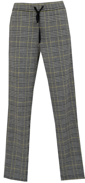 Karierte Hose mit Ziernaht