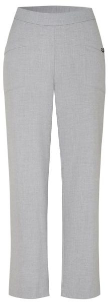 7/8 Stoffhose mit ausgestelltem Bein in grey