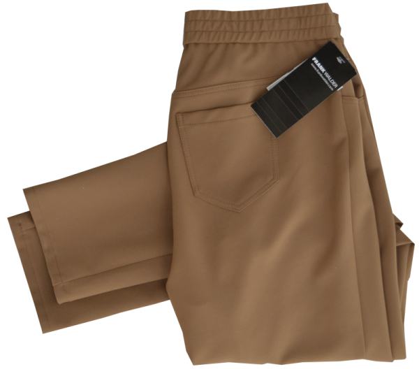 Stoffhose mit Kordel in Nougat