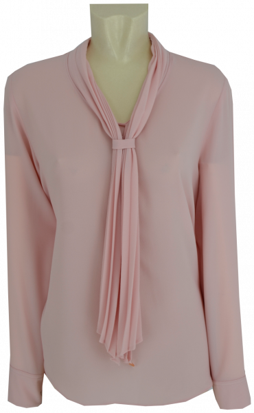 Bluse in rose mit Schluppe