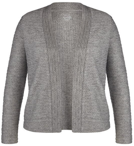 Strickjacke in flanell-grau