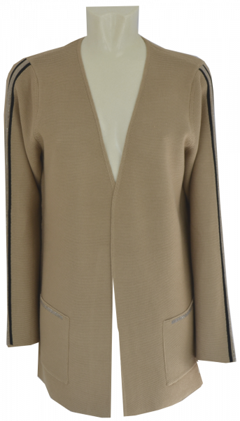 Offene Strickjacke in camel