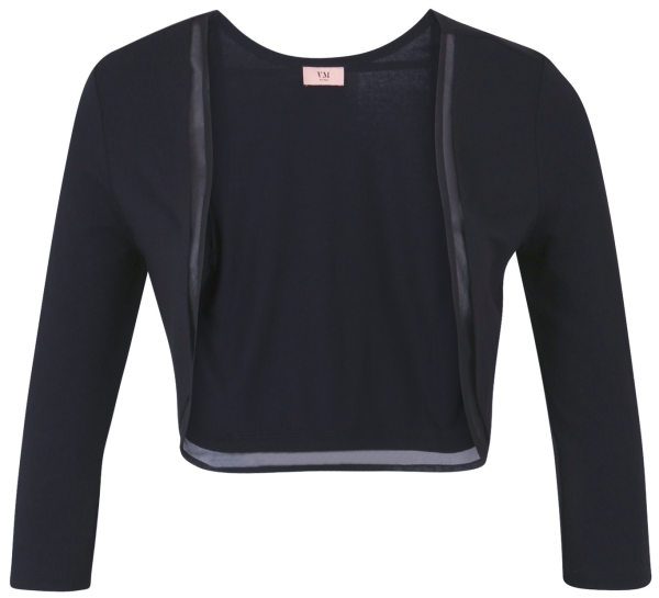 Kurze Bolero-Jacke in jet black